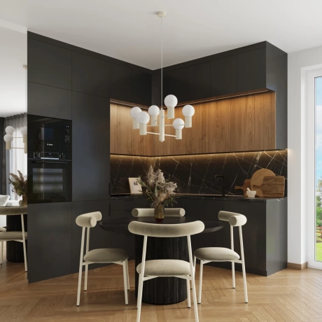 Kronleuchter HALO 6 beige