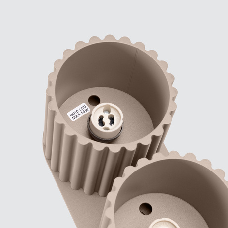 Plafond AURA 2 taupe GU10