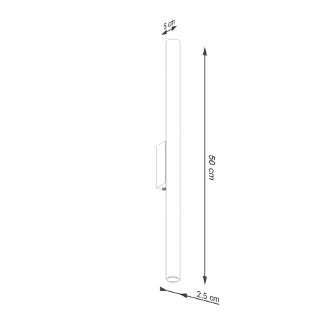 Wandleuchte PASTELO 2 roter Ocker