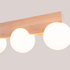 Plafond BULBO 3 Naturholz