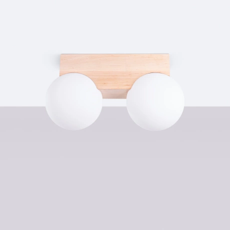 Plafond BULBO 2 Naturholz