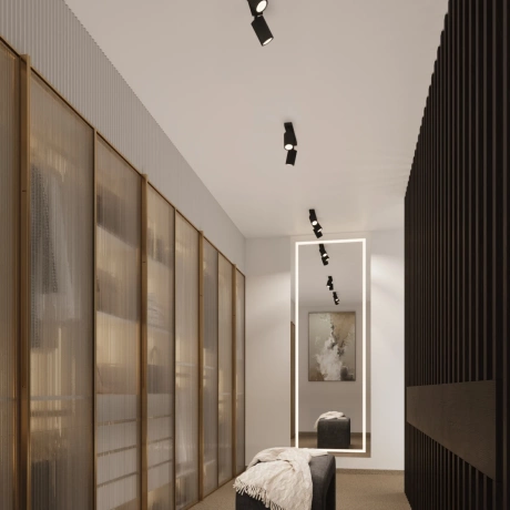 Plafond KARBON 3P schwarz