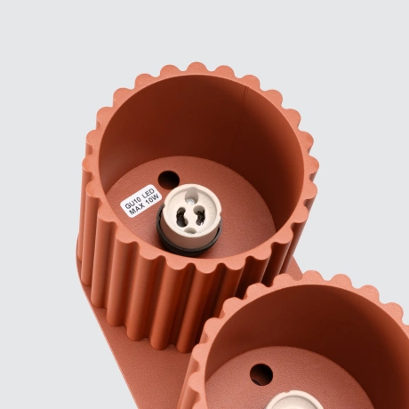 Plafond AURA 2 roter Ocker GU10