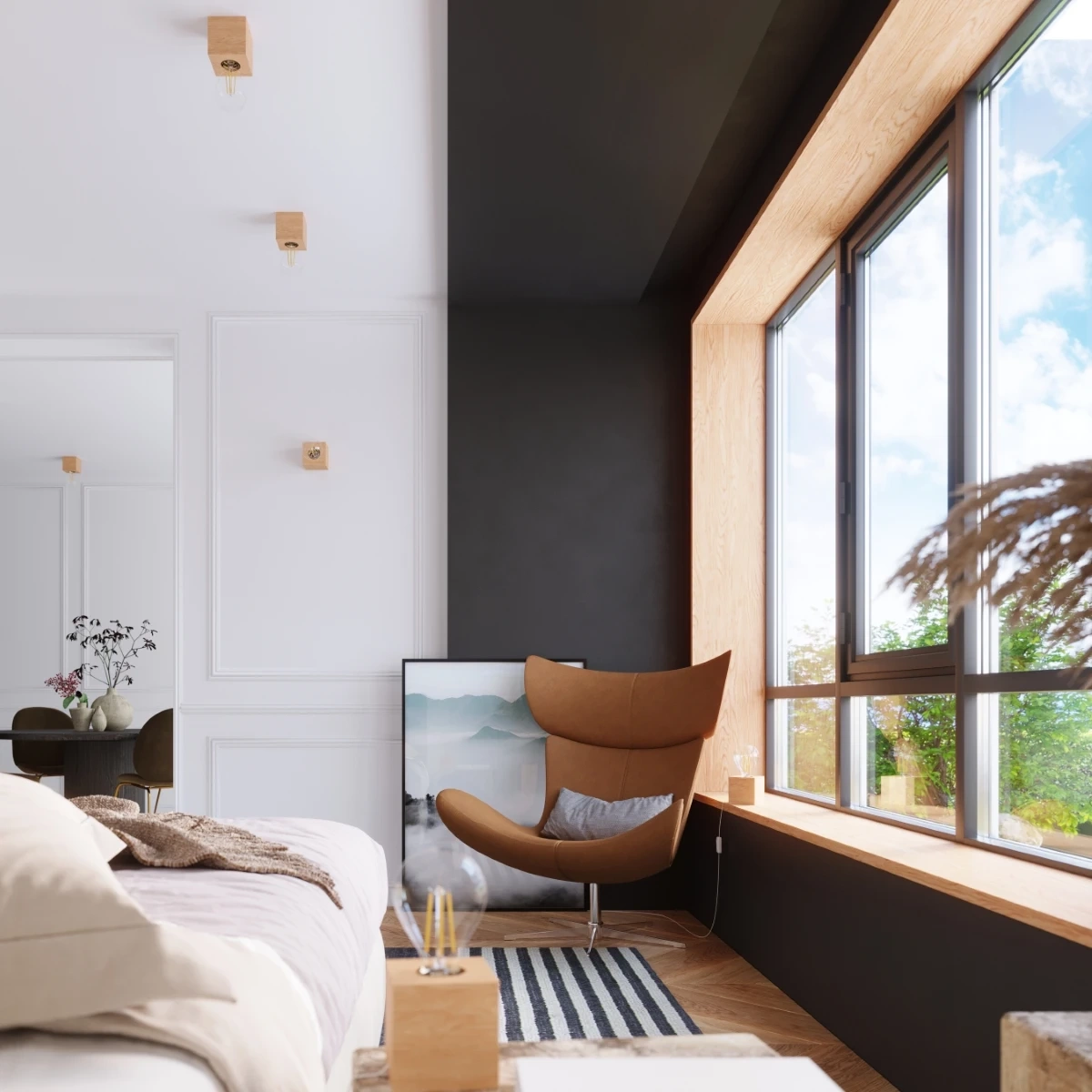 Tischleuchte ARIZ Holz