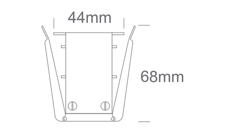 Einbau-Magnetschiene 2m schwarz MIDI ON/OFF DALI 48V