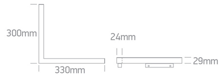 ARTO schwarze LED 3000K 16W 1280lm