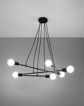Pendelleuchte ASTRAL 6 schwarz
