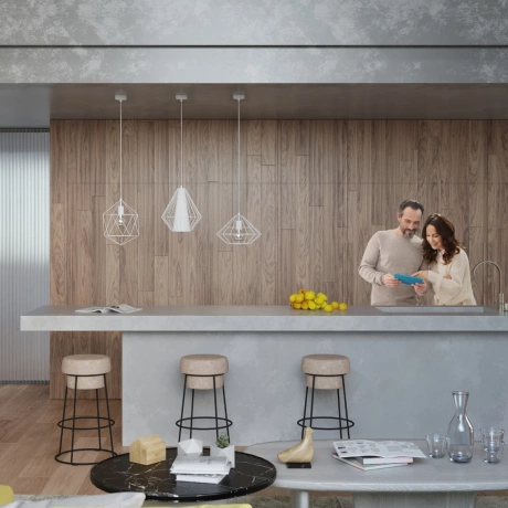 Hängeleuchte DEMI weiß