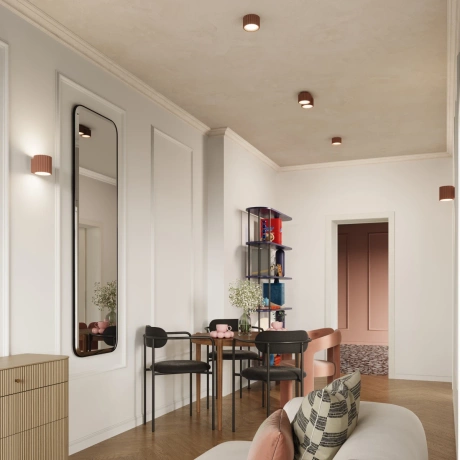 Plafond AURA 1 mokka Gx53