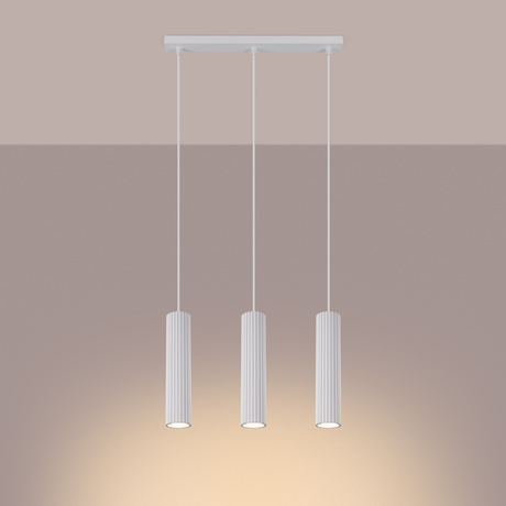 Pendelleuchte KARBON 3L weiß