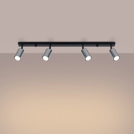 Plafond WINX 4L schwarz/chrom