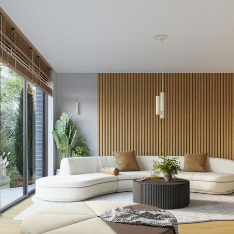 Wandleuchte KARBON 30 beige