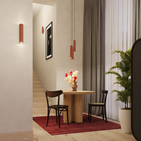 Pendelleuchte LAGOS 2 roter Ocker