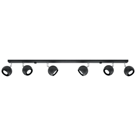 Deckenleuchte OCULARE 6L schwarz