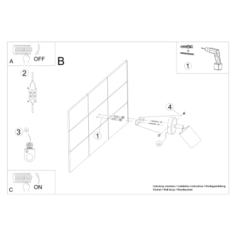 Wandleuchten VERDO schwarz