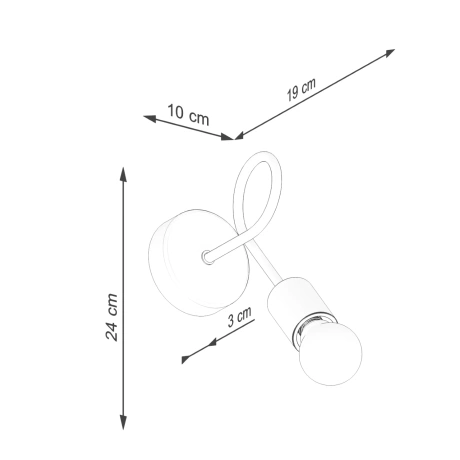 Wandlampe EMBER Weiß