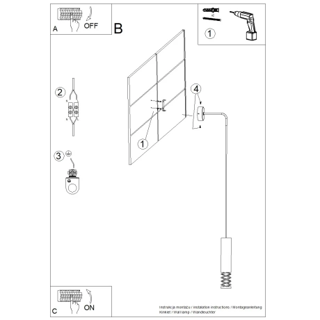 Wandleuchte LAMI weiß
