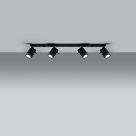 Deckenleuchte MERIDA 4L schwarz