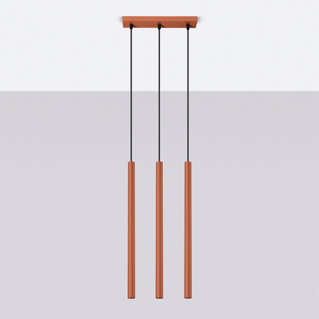 Pendelleuchte PASTELO 3 roter Ocker