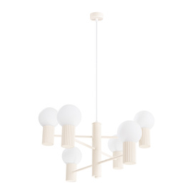 Kronleuchter HALO 6 beige