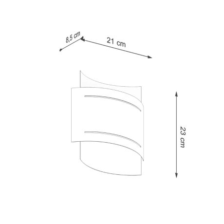 Wandleuchte HESTIA schwarz
