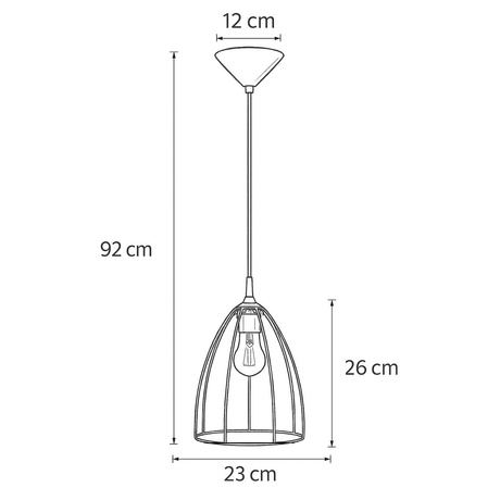 Pendelleuchte RITZ schwarz