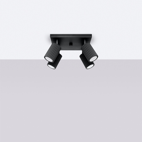 Plafond KARBON 4 schwarz