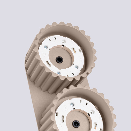 Plafond AURA 2 taupe Gx53