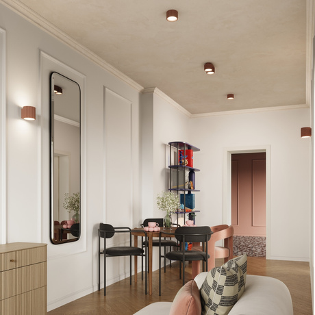 Plafond AURA 1 mokka Gx53