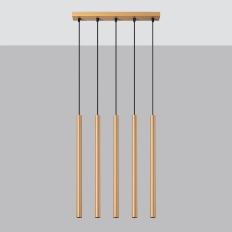 Pendelleuchten PASTELO 5L golden