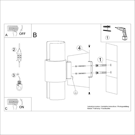 Wandlampe FLASH 2 weiß