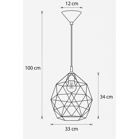 Pendelleuchte TRIOM 30 schwarz