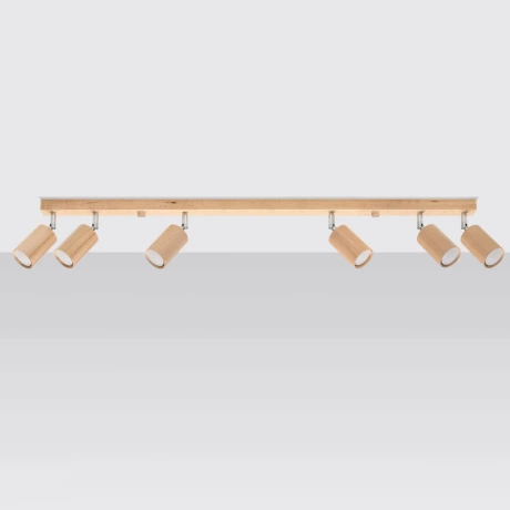 Deckenleuchte BERG 6 Naturholz