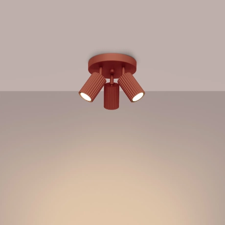 Plafond KARBON 3P roter Ocker