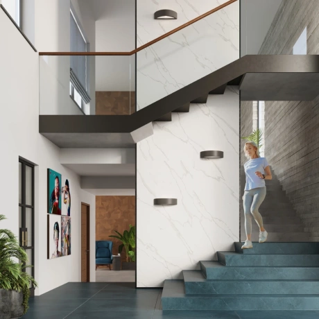 Wandleuchte Keramik ATENA schwarz