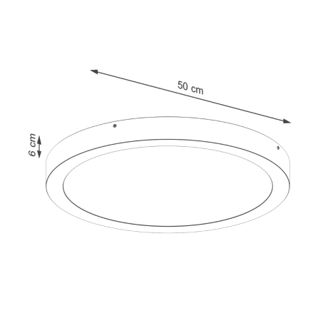 Plafond ONYX 50 weiß LED 3000K