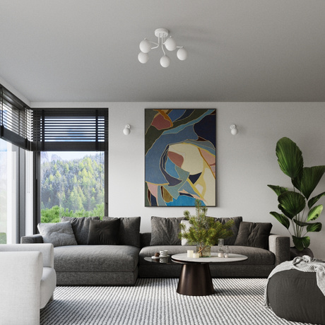 Kronleuchter ASTRAL 3 weiß