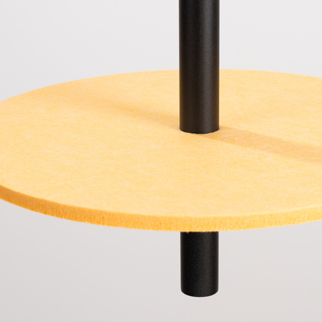 Pendelleuchte FELTRO 1 schwarz/gelb