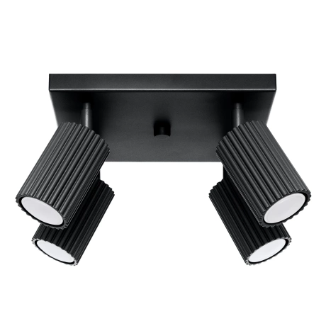 Plafond KARBON 4 schwarz