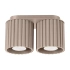 Plafond AURA 2 taupe GU10