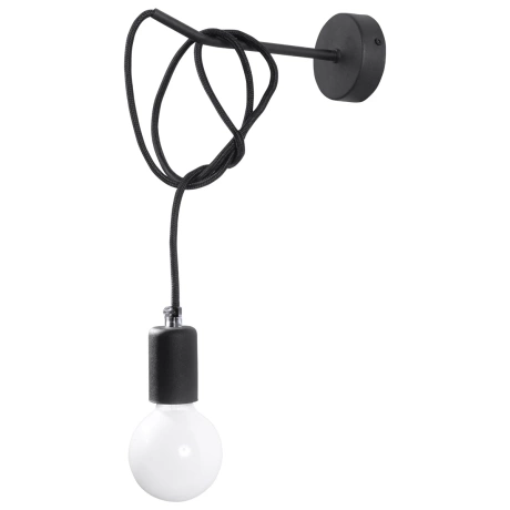 Wandleuchte EDISON schwarz