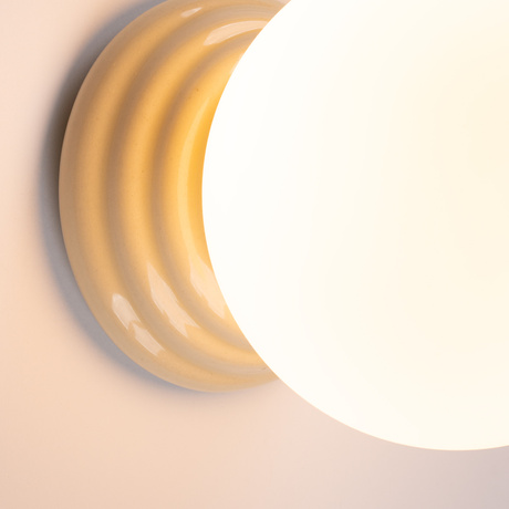 Wandleuchte ZORI beige IP44