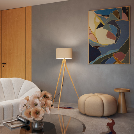 Stehleuchte NATT beige