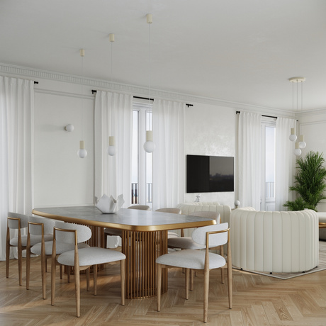 Tischlampe HALO beige