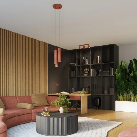 Plafond KARBON 3L roter Ocker