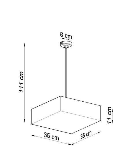 Pendelleuchte HORUS 35 weiß