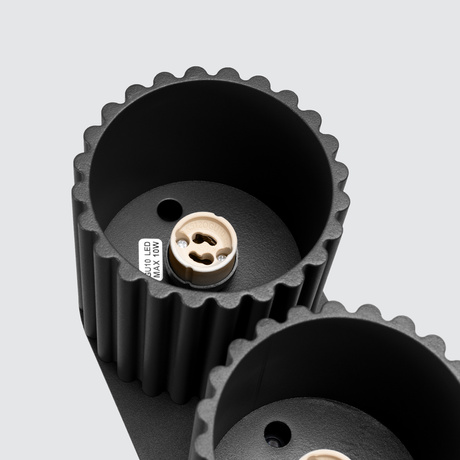 Plafond AURA 2 schwarz GU10