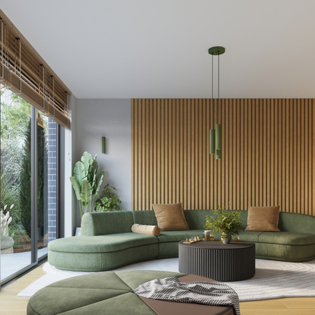 Plafond KARBON 3L olivgrün