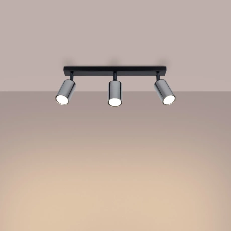 Plafond WINX 3 schwarz/chrom