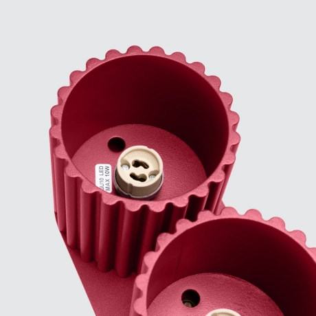 Plafond AURA 2 burgunderrot GU10